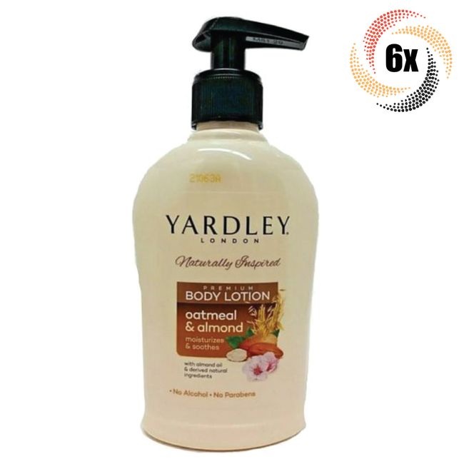 6x Bottles Yardley London Oatmeal & Almond Hand Lotion | 8.4oz | Fast Shipping!