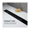 Linear Shower Drain, Black Shower Drain 36 inch with Removable Grate Cover, P...
