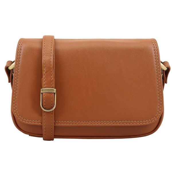 Lloyd Baker Genuine Leather Crossbody Bag, Soft Shoulder Handbag with Adjustable Strap, Compact Size with Multiple Compartments, AMRITSAR (Tan)