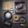MasterClass Non-Stick Savarin Mould/Ring Cake Tin, Carbon, Grey, 20cm