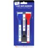 JUST STATIONERY ASSORTED COLOUR DRY-WIPE MARKERS 3'S x 3