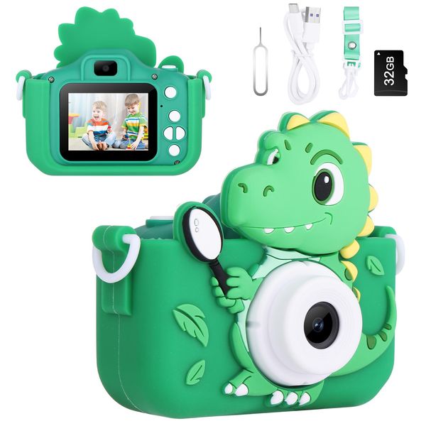 VisionX Kids Camera for Kids, 1080P HD Kids Digital Camera with 32GB Card, Toys for 3 Year Old Boys Birthday Christmas Kids Toys Gifts, Selfie Kids Camera for Kids Age 3-12 Years