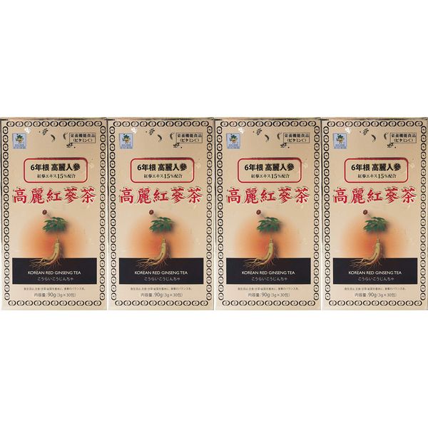 【4個セット】高麗紅参茶 3g×30包