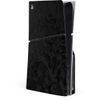 Skinit Decal Gaming Skin Compatible with PS5 Slim Disk Console - Black Shadow Camo Design