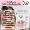 Multi Premium Collagen Supplements for Women with Vitamin C, E - 90 Capsules