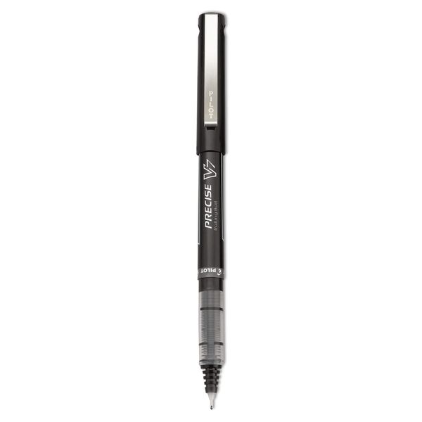 Pilot, Precise V7, Capped Liquid Ink Rolling Ball Pens, Fine Point 0.7 mm, Black, Pack of 12