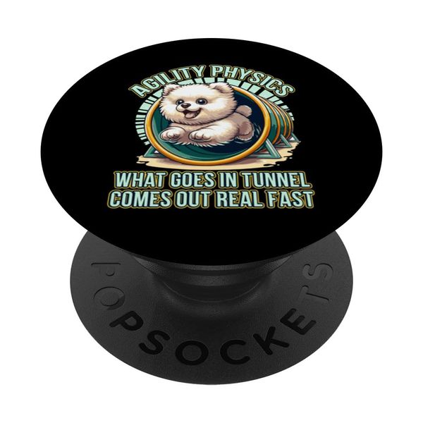 Agility Physics Dog Tunnel Speed Lover PopSockets Standard PopGrip