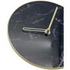 NexTime Table/Wall Clock-Diameter 20 cm-Glass/Metal-Black-'Marble, 20 x 0.8 cm