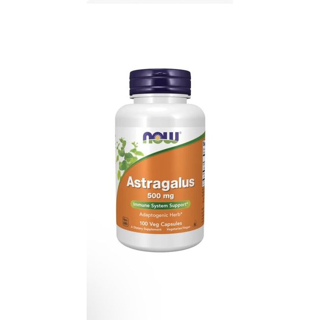 NOW FOODS Astragalus 500 mg - 100 Veg Capsules Immune System Support