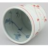 Hasamiyaki 052622 Issei Pottery Lightweight Tea Cup, Small, Old Dyed Inside/Outer Arabesque