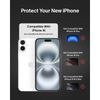 Belkin ScreenForce TemperedGlass Treated Screen Protector for iPhone 16, 15 and 14 Pro - Slim & Scratch-Resistant - Includes Easy Align Tray for Bubble Free Application
