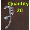 1" Mini Blind Double Slat Valance Retainer Clips  Qty. 20 pcs
