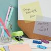 12 Pack Transparent Sticky Notes 3 x 3 In, Self-stick Pads, 600 Sheets, 3 Colors