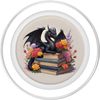 Dragon Librarian Bookish Book Reading PopSockets PopGrip for MagSafe