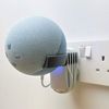 Echo Dot 4th Generation Plug Mount Plug Bracket (3pin UK) With Cable Management (Grey)