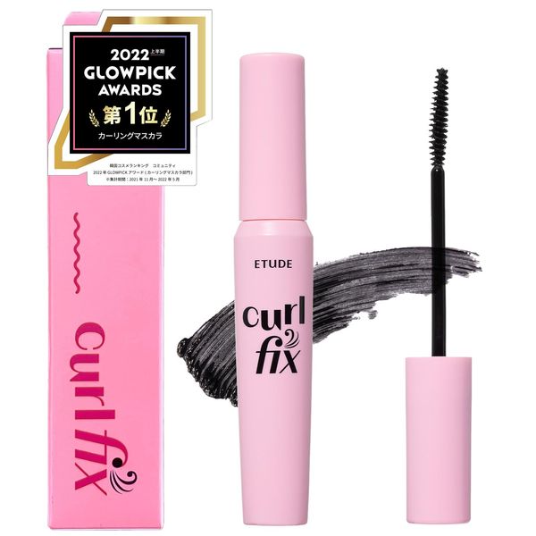 ETUDE Curl Fix Mascara, Black, Waterproof, Curl Keep