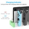 Charging Dock Compatible with Nintendo Switch for Joy Con & OLED 6 Controller with LED Indication, Switch Charger Dock Station