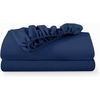 BedLooms Single Fitted Sheets 2 Pack – Navy (91x190cm) up to 25cm Deep Bed Sheets