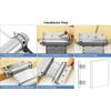 Premium Stainless Steel Double Action Spring Door Hinges - 5" - 4 Pack