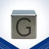 Tungsten Engraved Cube - 0.5" (G)