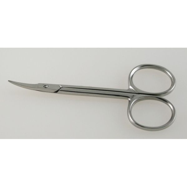 2 Cuticle Scissors 3.5" Curved short blade Manicure Beauty Tools