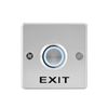 Push to Exit Button with LED Indicator Light for Door Access Control System Zinc Alloy Shell Square Shape