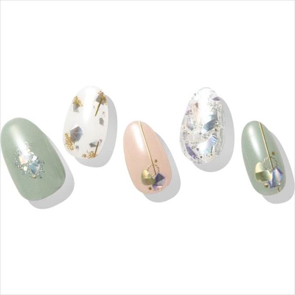Lisdor LYSD'OR Gel Nail Stickers, Hand Nails, Pack of 24, Jeanne Orleans