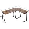 L-Shaped Computer Desk L Shaped Corner Desk Laptop Study Writing Table Sturdy