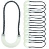 DY.2ten Zipper Pull, Zipper Tab, Zipper Pull Cord, Zipper Pull, Set of 10, Replacement Pull Cord, Zipper Pull Tab, Zipper, Pulls, Includes Reflective Materials, Double-Sided, Easy Installation, Easy