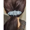 Handmade Steampunk Silver Bee Hair Clip Barrette