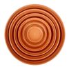 Elixir Gardens ® PLANT POT SAUCERS - TERRACOTTA - 10CM x 100