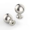 9BUILD 10 Pack 1-1/2 Inch Brushed Satin Nickel Cabinet Knobs Drawer Knobs Round Kitchen Cabinet Knobs Nickel Knobs for Cabinets Dresser Knobs Knobs for Dresser Drawers