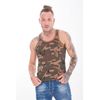 KM201-S-1-6 Pack Mens Camo Vests - Small