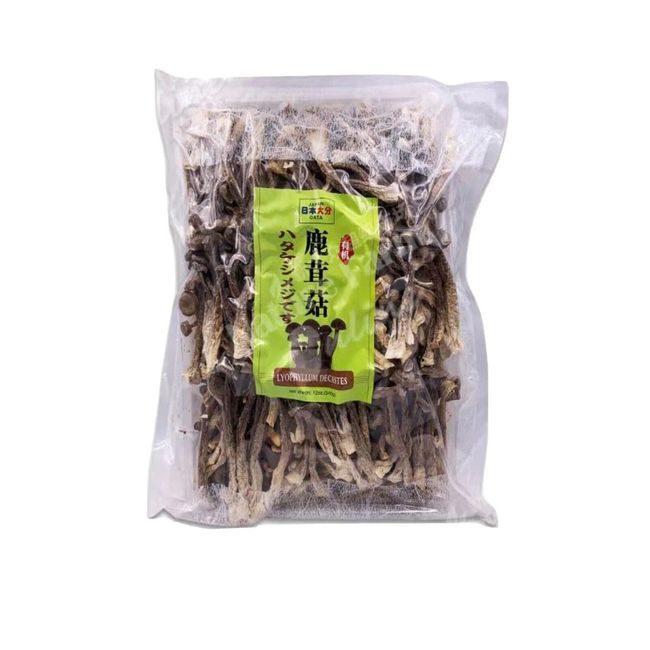 Japan OATA Brand Dried Velvet Antler Mushroom (12 Oz) Lyophyllum Decastes 鹿茸菇