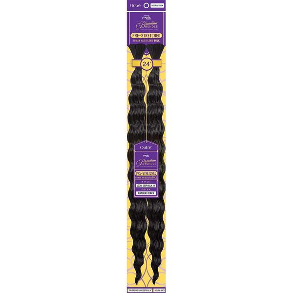 Outre Purple Pack Brazilian Bundle - Prestretched Loose Deep Bulk 24" (C1B/30)