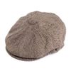 Jaxon & James Herringbone Newsboy Cap - Brown M