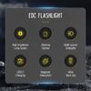 Mini Pocket LED Flashlight Magnetic Work Light Torch Rechargeable Lamp Hiking