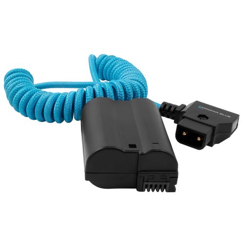 KONDOR BLUE | D-Tap to EN-EL15 Dummy Battery Cable | 16"-36" Cable Compatible with Nikon Cameras | Blue