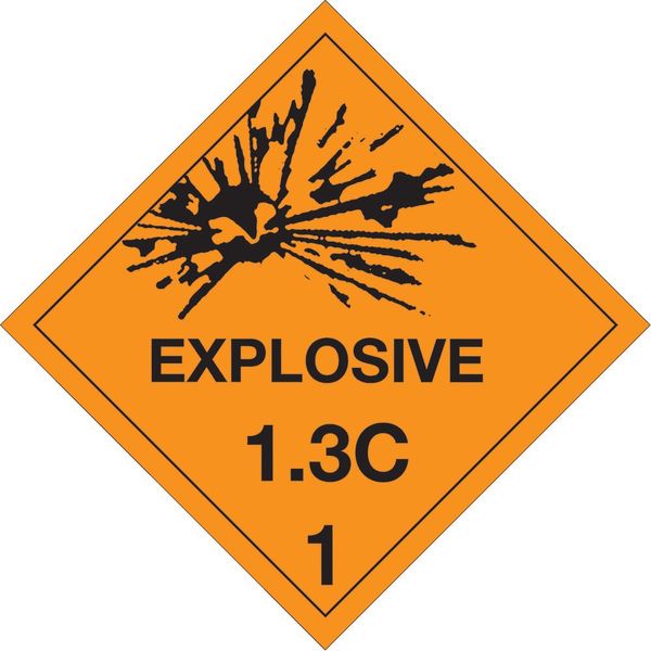 Lables,Explosive-1.3C-1,4x4,500/RL