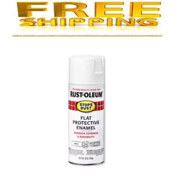 Rust-Oleum Stops Rust 12 oz. Protective Enamel Flat White Spray Paint