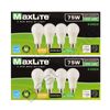 8-Pack Maxlite Dimmable 75W Replacement LED 10W Soft White Light Bulb A19 2700K