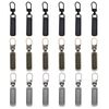 18 PCS Zip Pulls, Zipper Pull Replacement, Metal Zipper Pulls, Zip Replacement, Removable Zip Puller Replacement, Three Color Options for Wallets Clothes Jeans Suitcases Luggage Pants Jackets