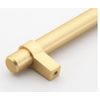 GlideRite 5-inch Solid Satin Gold Euro Cabinet Bar Pulls Satin Gold