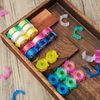 Bobbin Thread Holder Bobbin Clips Small Clips Sewing Tool Accessory Color Thread Clips Holder Tool (50 Pieces)