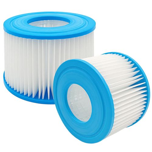CKANDAY 2 Pcs Type VI SPA Hot Tub Filter Cartridge Replacement Compatible with All SaluSpa Inflatable Hot Tub and Spa Models, for Lay-Z-Spa Coleman SaluSpa 90352E 58323E 58323 Swimming Pool Pump