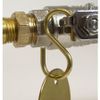 S-Hook-7/8" #5 Brass Plated 100pk