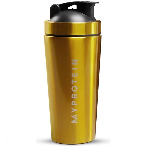 My Protein Golden Metal Shaker 25.5 fl oz (750 ml), myprotein golden stainless steel shaker