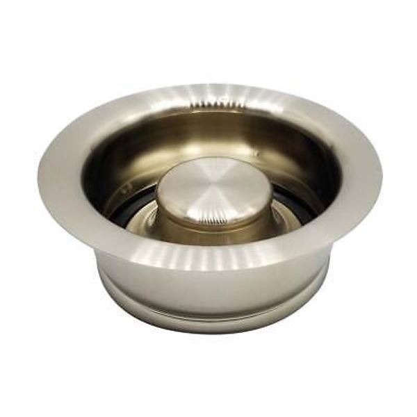 Disposer Flange & Stopper Assembly Fits ISE Brand Disposers (Satin Nickel)