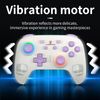 Ampown RG P01 Wireless Gaming Controller Compatible with Switch Game Controllers RG P01 2.4G Controller Gamepad for Bluetooth/PC/Steam/iOS/Android/Switch Hall Effect RGB Lights（White）