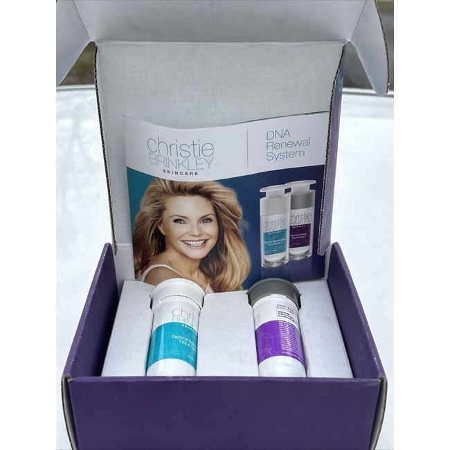 Christie Brinkley Skin Care DNA Renewal System New In Box. Day And Nighttime